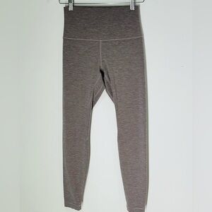 NWOT Lululemon Align High Rise Leggings Heathered Gray Full Length Size 6